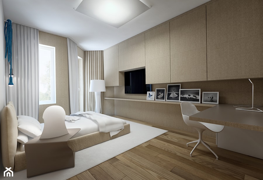 Mieszkanie w Kołobrzegu - Sypialnia, styl nowoczesny - zdjęcie od Concept