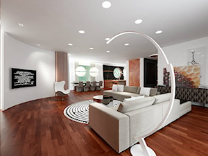 Dom w Gryficach - Salon, styl nowoczesny - zdjęcie od Concept