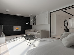 Dom jednorodzinny, Kołobrzeg Radzikowo - Salon, styl minimalistyczny - zdjęcie od Concept