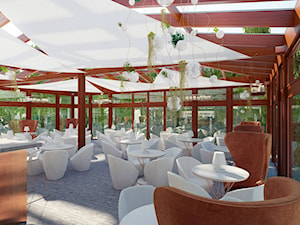 Hotel Ikar w Kołobrzegu - projekt recepcji i oranżerii - Wnętrza publiczne - zdjęcie od Concept