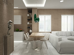 Dom w zabudowie bliźniaczej, Grzybowo - Jadalnia, styl nowoczesny - zdjęcie od Concept