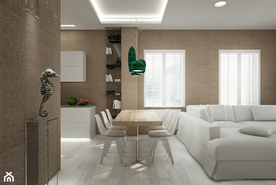 Dom w zabudowie bliźniaczej, Grzybowo - Jadalnia, styl nowoczesny - zdjęcie od Concept