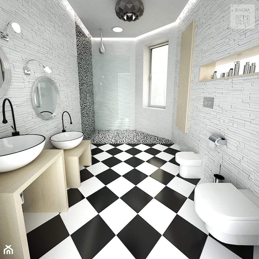 Łazienka - dom jednorodzinny - zdjęcie od KVADRA Design Studio