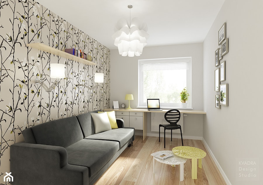 Pokój gościnny - mieszkanie prywatne - zdjęcie od KVADRA Design Studio