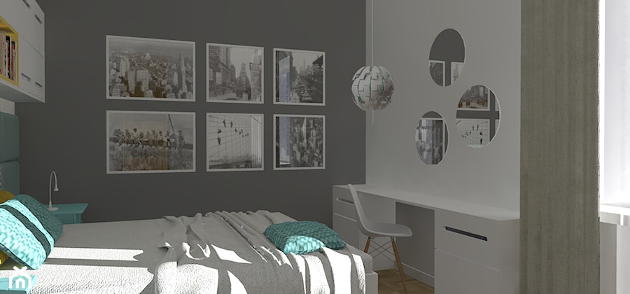 lata 60te - Sypialnia, styl nowoczesny - zdjęcie od BLOKprojekt