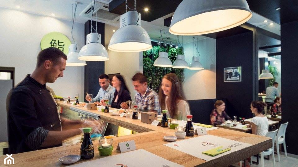 SUSHI CORNER - Wnętrza publiczne, styl industrialny - zdjęcie od Dobrochna Rajcic - Homebook