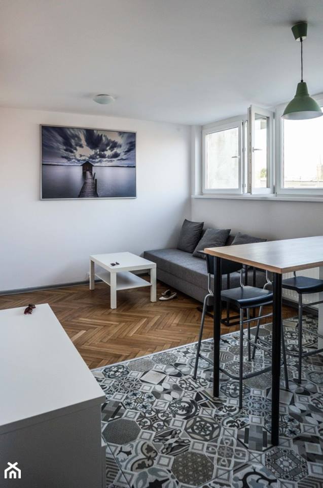 MIKRO-APARTAMENT - Salon, styl skandynawski - zdjęcie od Dobrochna Rajcic