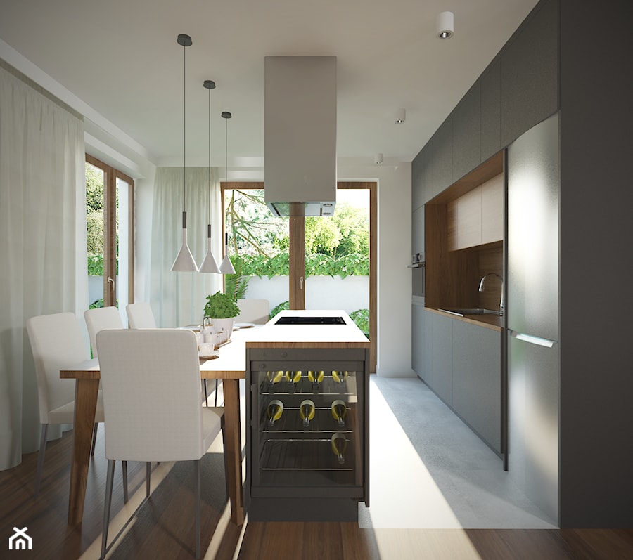 Sadyba - 65m2. - Kuchnia, styl minimalistyczny - zdjęcie od Studio Monocco