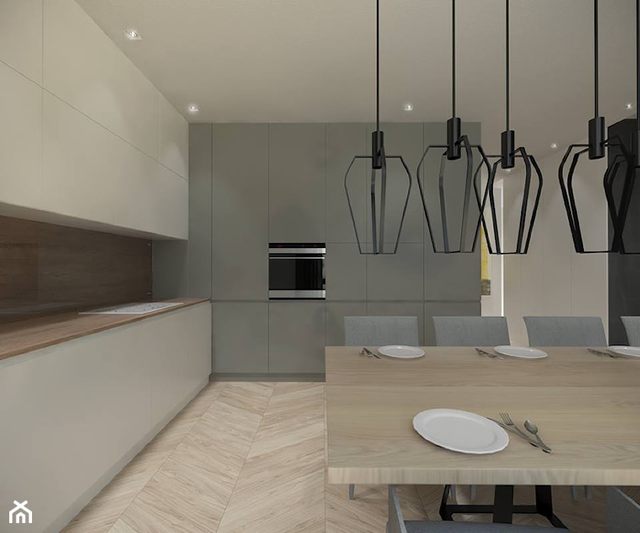 Wilanów - 140 m² - Kuchnia, styl minimalistyczny - zdjęcie od Studio Monocco