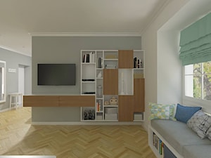 Mokotów - 64m² - Salon, styl skandynawski - zdjęcie od Studio Monocco