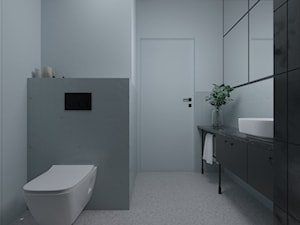 Powiśle - 60m.² - Mała bez okna z lustrem łazienka, styl industrialny - zdjęcie od Studio Monocco