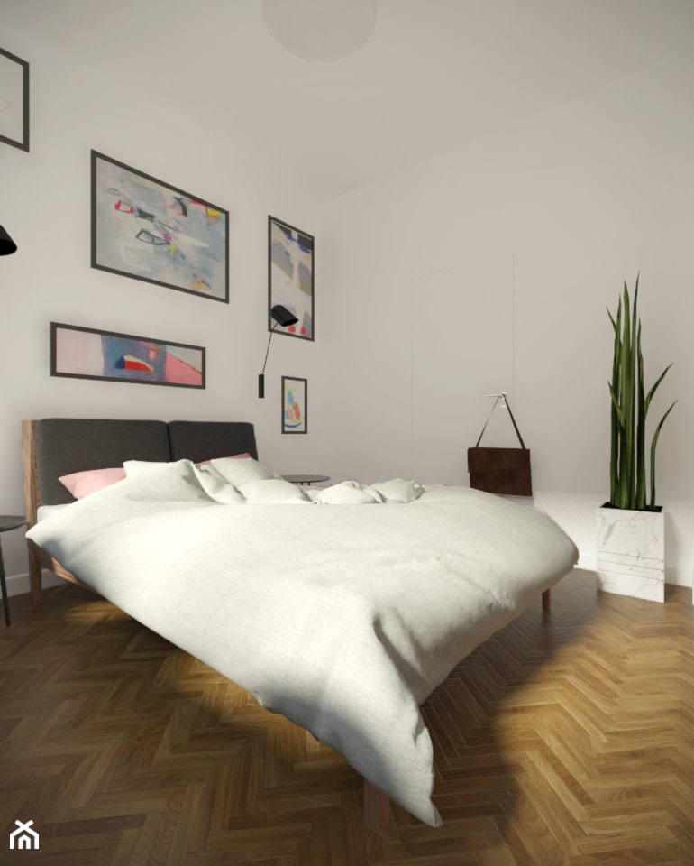 Śródmieście - 50 m² - Sypialnia, styl nowoczesny - zdjęcie od Studio Monocco - Homebook