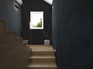 Otwock - projekt poddasza - Schody, styl nowoczesny - zdjęcie od Studio Monocco