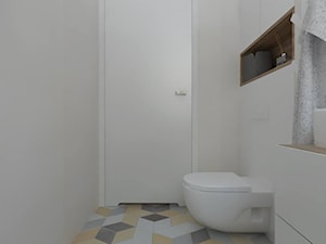 Mokotów - 64m² - Mała bez okna łazienka, styl skandynawski - zdjęcie od Studio Monocco