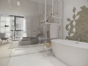 Wilanów - 140 m² - Łazienka, styl minimalistyczny - zdjęcie od Studio Monocco