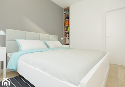 Bemowo - 42m². - Sypialnia, styl minimalistyczny - zdjęcie od Studio Monocco