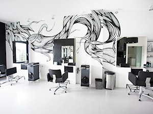 Salon fryzjerski - Marki - Salon fryzjerski wnętrza publiczne, styl nowoczesny - zdjęcie od Studio Monocco