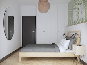 Żoliborz - 56 m.² - Mała biała sypialnia, styl vintage - zdjęcie od Studio Monocco