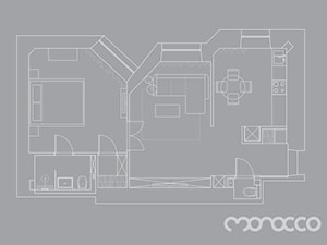 Mokotów - 55m² - Kuchnia, styl skandynawski - zdjęcie od Studio Monocco