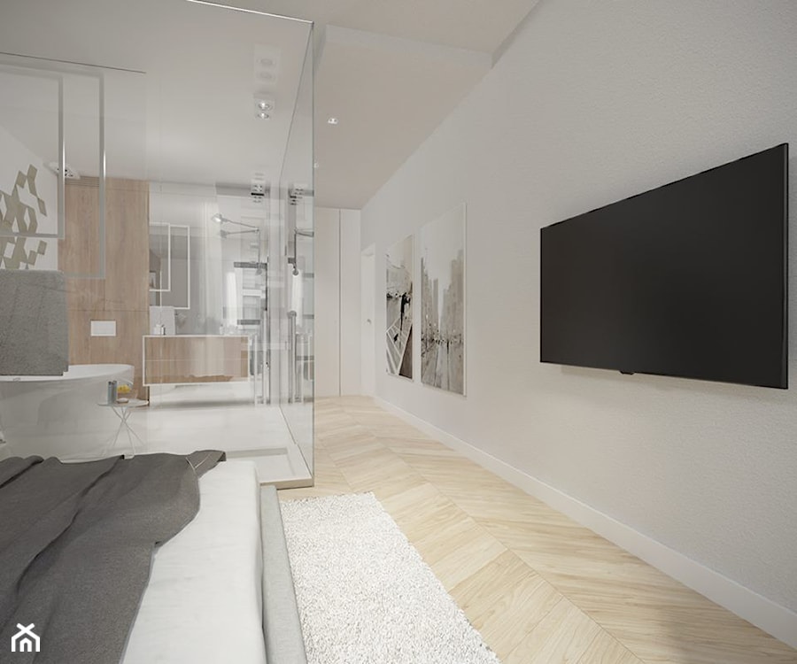 Wilanów - 140 m² - Sypialnia, styl minimalistyczny - zdjęcie od Studio Monocco