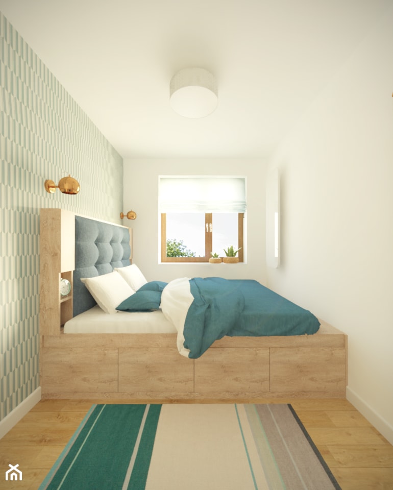 Bemowo - 90 m² - Mała sypialnia, styl minimalistyczny - zdjęcie od Studio Monocco
