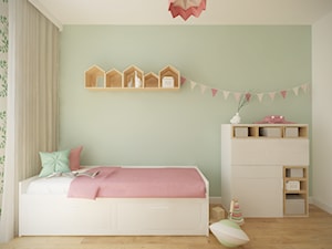 Bemowo - 90 m² - Średni miętowy pokój dziecka dla dziecka dla dziewczynki, styl nowoczesny - zdjęcie od Studio Monocco