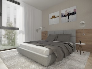 Wilanów - 140 m² - Mała biała sypialnia, styl minimalistyczny - zdjęcie od Studio Monocco