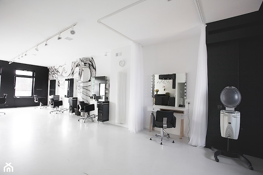 Salon fryzjerski - Marki - Salon fryzjerski wnętrza publiczne, styl minimalistyczny - zdjęcie od Studio Monocco