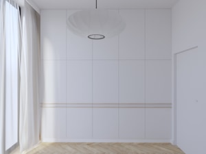 Powiśle - 54 m.² - Mała biała sypialnia, styl minimalistyczny - zdjęcie od Studio Monocco