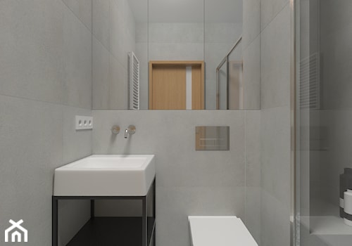 Minimalistyczna łazienka gościnna. - zdjęcie od Studio Monocco