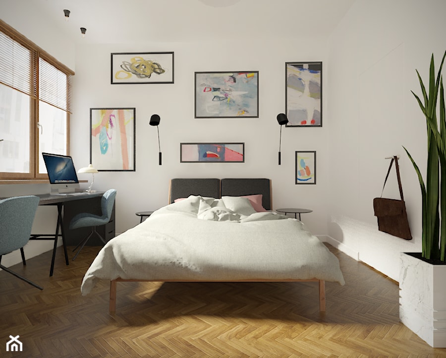 Śródmieście - 50 m² - Sypialnia, styl nowoczesny - zdjęcie od Studio Monocco