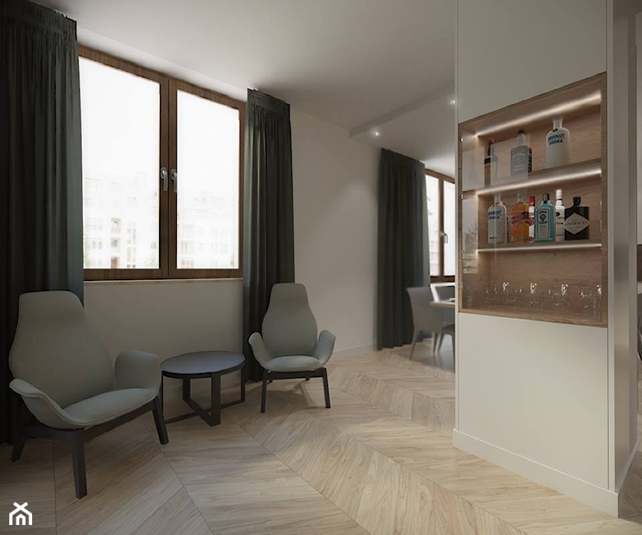 Wilanów - 140 m² - Salon, styl minimalistyczny - zdjęcie od Studio Monocco