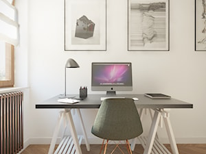 Mokotów - 60 m.² - Średnie białe biuro, styl minimalistyczny - zdjęcie od Studio Monocco