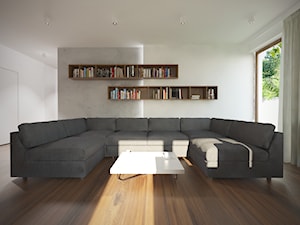 Sadyba - 65m2. - Salon, styl minimalistyczny - zdjęcie od Studio Monocco