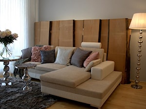 mieszkanie na Kabatach - projekt zrealizowany dla programu TV Dekoratornia - Salon, styl nowoczesny - zdjęcie od bemydesign