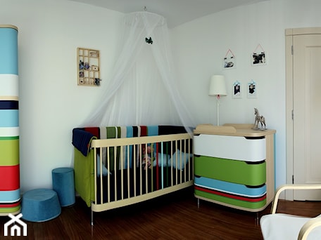 Aranżacje wnętrz - Pokój dziecka: pokój dla niemowlaka - projekt zrealizowany dla programu TV MiniDeco - bemydesign. Przeglądaj, dodawaj i zapisuj najlepsze zdjęcia, pomysły i inspiracje designerskie. W bazie mamy już prawie milion fotografii!