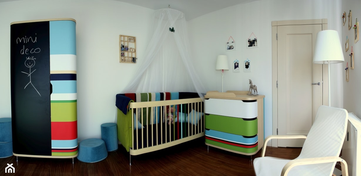 pokój dla niemowlaka - projekt zrealizowany dla programu TV MiniDeco - zdjęcie od bemydesign - Homebook