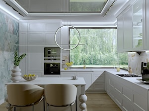 Projekt domu jednorodzinnego Poznań - Kuchnia, styl nowoczesny - zdjęcie od Studio Decorativa Design