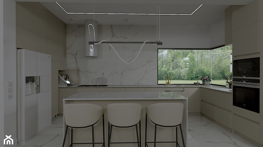 Projekt domu jednorodzinnego pod Poznaniem - Kuchnia, styl nowoczesny - zdjęcie od Studio Decorativa Design