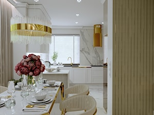 Projekt domu jednorodzinnego - Jadalnia, styl nowoczesny - zdjęcie od Studio Decorativa Design