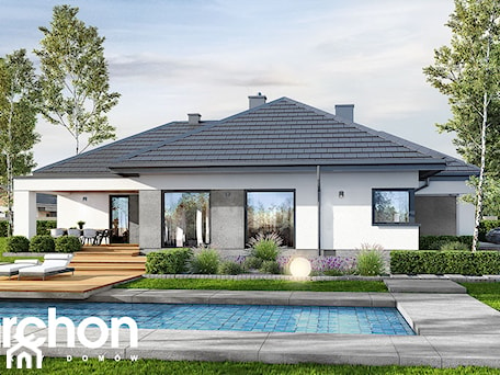 Aranżacje wnętrz - Domy: Dom w renklodach 6 (G2) - ARCHON+ Biuro Projektów. Przeglądaj, dodawaj i zapisuj najlepsze zdjęcia, pomysły i inspiracje designerskie. W bazie mamy już prawie milion fotografii!