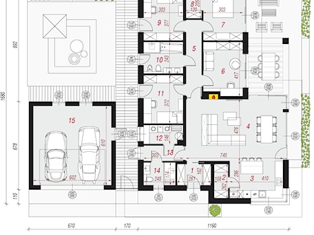 Aranżacje wnętrz - Domy: Dom w calandivach (G2) - ARCHON+ Biuro Projektów. Przeglądaj, dodawaj i zapisuj najlepsze zdjęcia, pomysły i inspiracje designerskie. W bazie mamy już prawie milion fotografii!