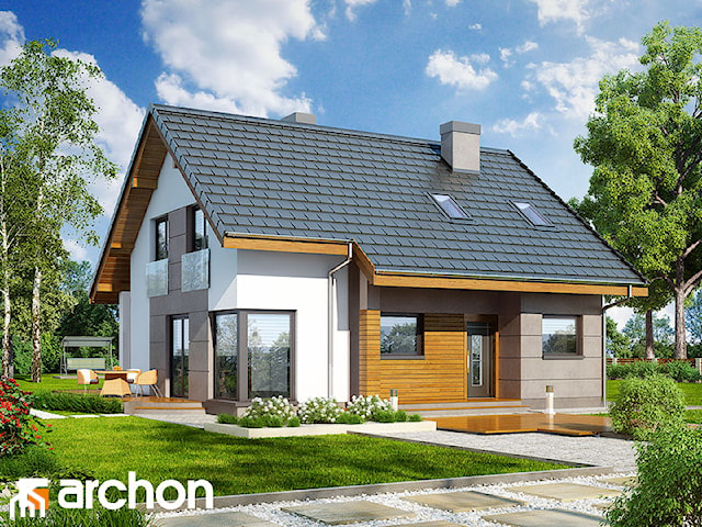 Projekt domu ARCHON+ Dom w wisteriach 2 (W)