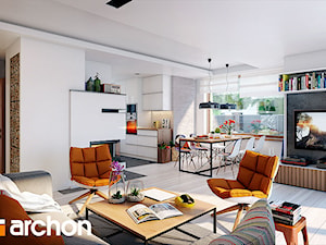 Dom w filodendronach 3 - Strefa dzienna - zdjęcie od ARCHON+ Biuro Projektów