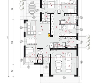 Aranżacje wnętrz - Domy: Dom w renklodach 6 (G2) - ARCHON+ Biuro Projektów. Przeglądaj, dodawaj i zapisuj najlepsze zdjęcia, pomysły i inspiracje designerskie. W bazie mamy już prawie milion fotografii!