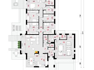 Dom w amarantusach 2 - Parter (Rzut) - zdjęcie od ARCHON+ Biuro Projektów