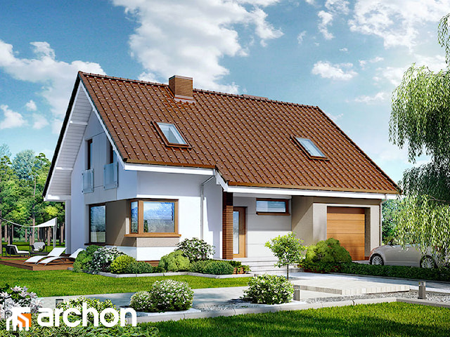 Projekt domu ARCHON+ Dom w żurawkach