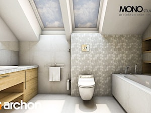 Dom w wisteriach - Wizualizacja łazienki - zdjęcie od ARCHON+ Biuro Projektów