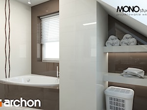 Dom pod wierzbą - Wizualizacja łazienki - zdjęcie od ARCHON+ Biuro Projektów
