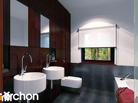 Aranżacje wnętrz - Łazienka: Dom pod jarząbem (N) - Wizualizacja łazienki - ARCHON+ Biuro Projektów. Przeglądaj, dodawaj i zapisuj najlepsze zdjęcia, pomysły i inspiracje designerskie. W bazie mamy już prawie milion fotografii!